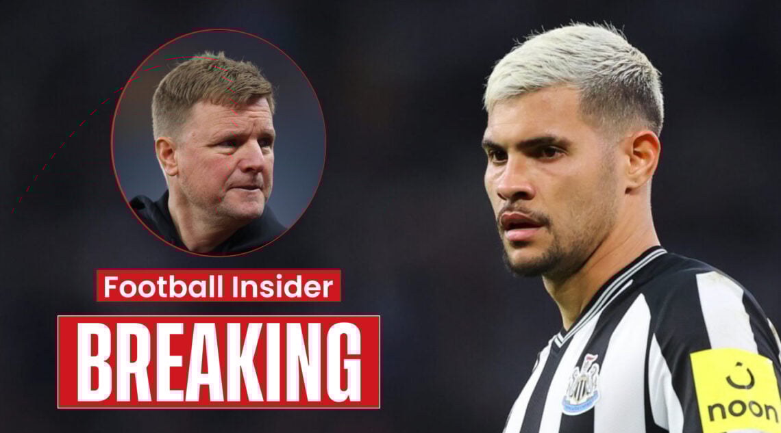 Newcastle manager Eddie Howe and captain Bruno Guimaraes