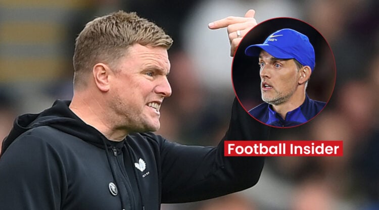 England manager Thomas Tuchel and Newcastle manager Eddie Howe