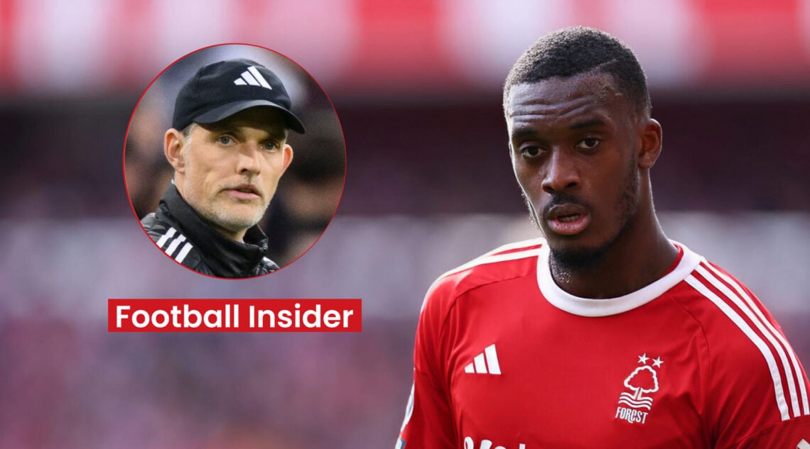 Nottingham Forest winger Callum Hudson-Odoi and England manager Thomas Tuchel