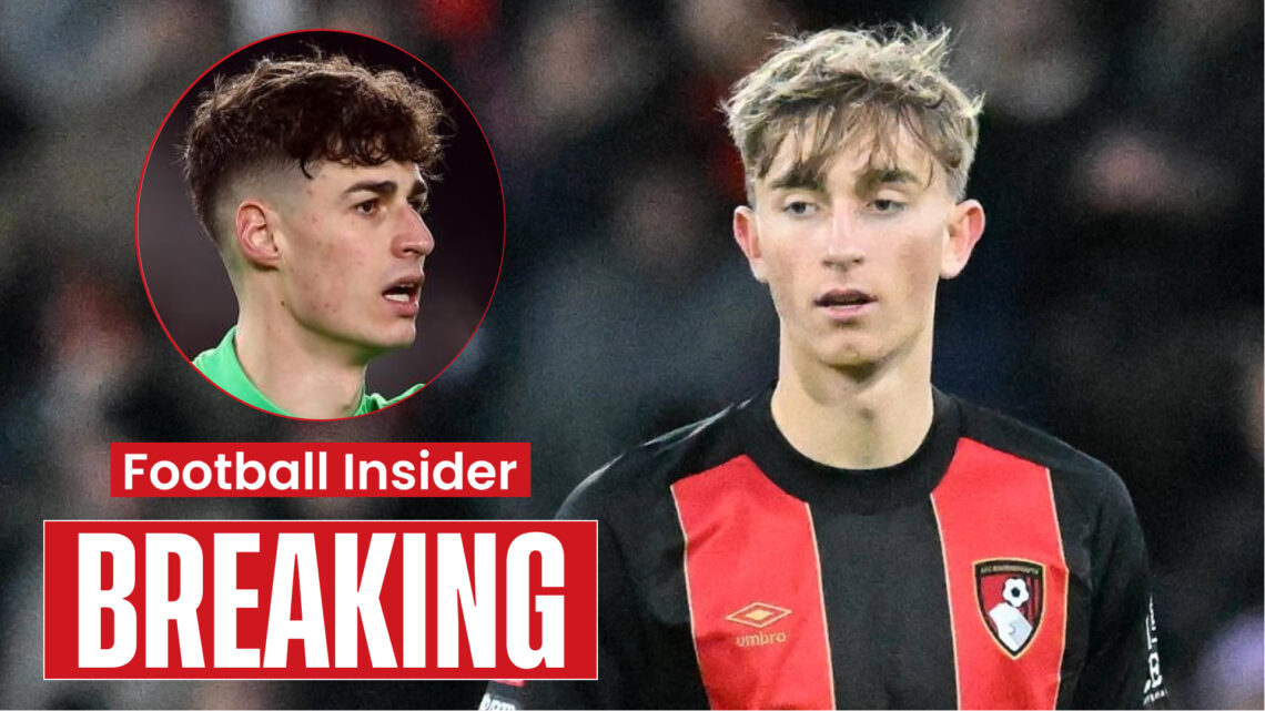Bournemouth players Kepa Arrizabalaga and Dean Huijsen