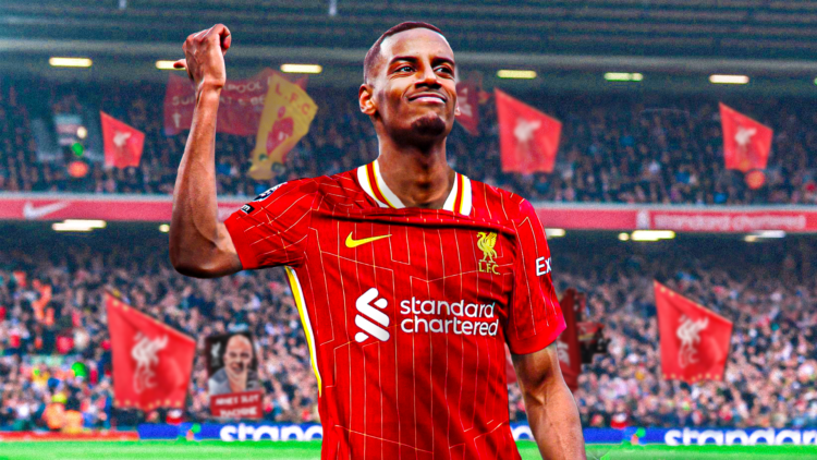 Alexander Isak, Liverpool in front of Anfield looking strong