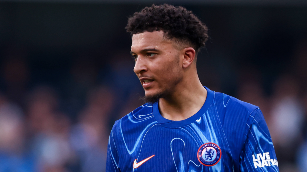 Jadon Sancho playing for Chelsea in the 2024-25 season