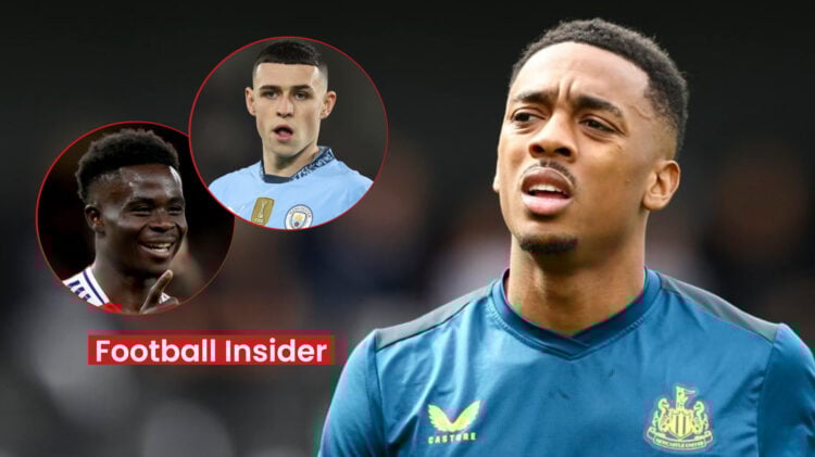 Joe Willock, Bukayo Saka, Phil Foden, Newcastle