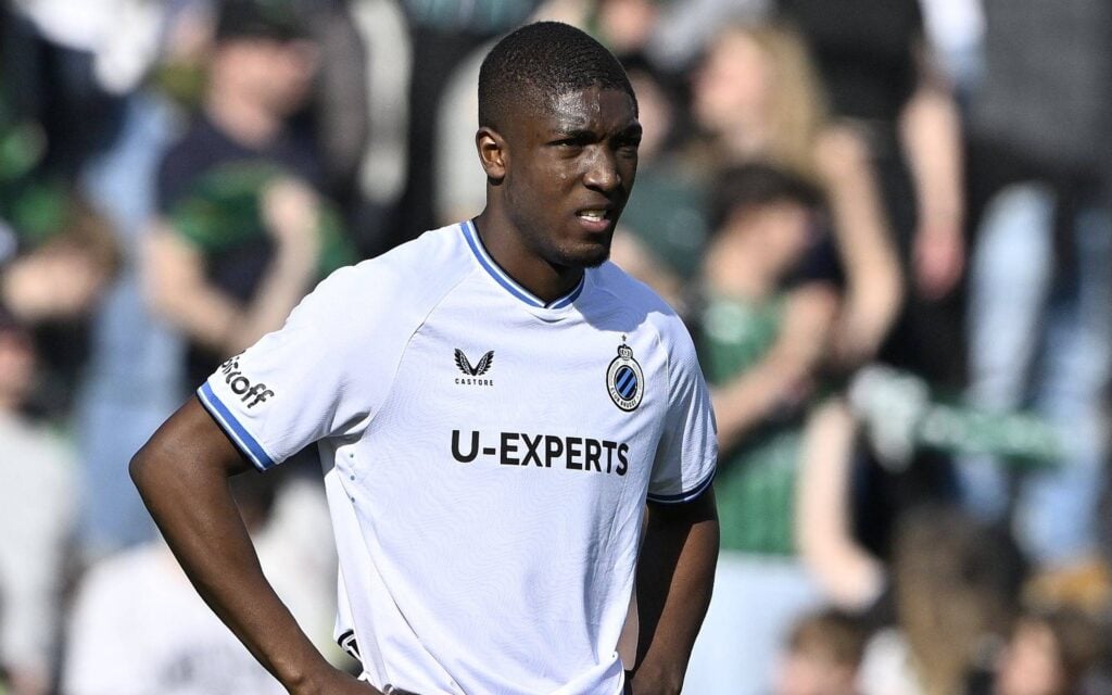 Joel Ordonez looking focused for Club Brugge