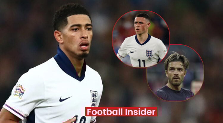 Jude Bellingham Phil Foden Jack Grealish England