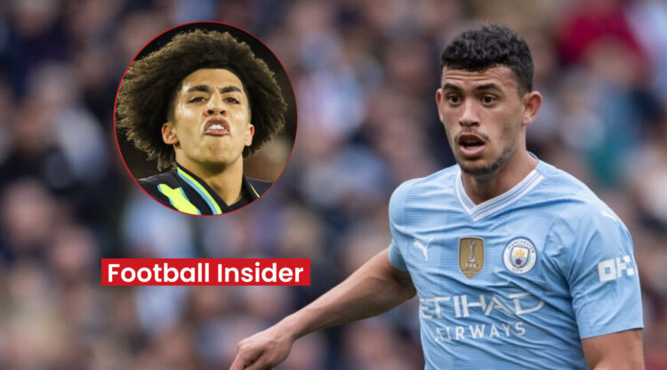 Man City players Rico Lewis and Matheus Nunes