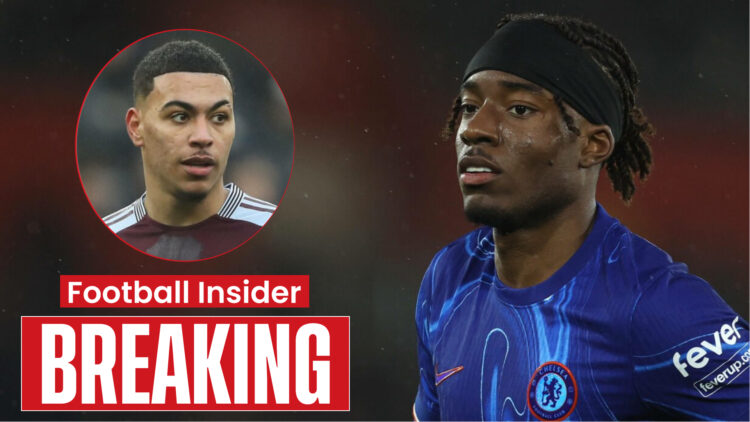 Aston Villa midfielder Morgan Rogers and Chelsea winger Noni Madueke