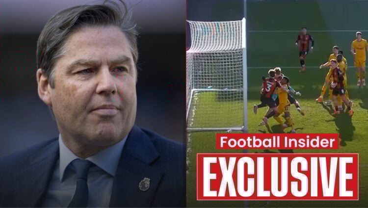 Premier League CEO Richard Masters and Bournemouth centre-back Dean Huijsen