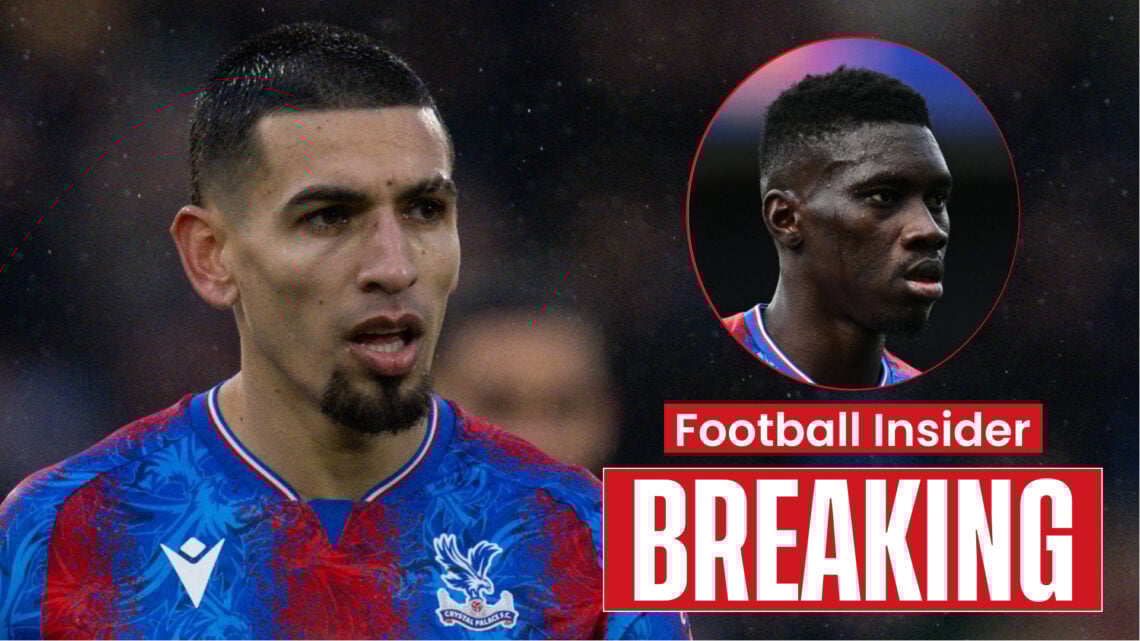 Crystal Palace players Ismaila Sarr and Daniel Munoz
