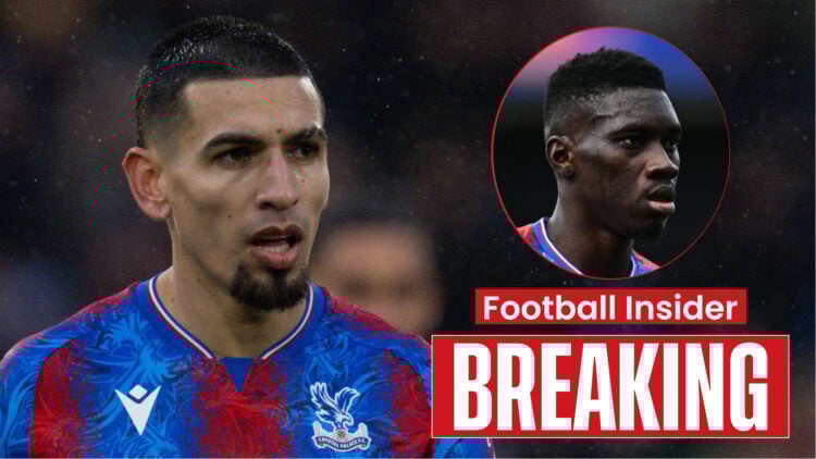Crystal Palace players Ismaila Sarr and Daniel Munoz