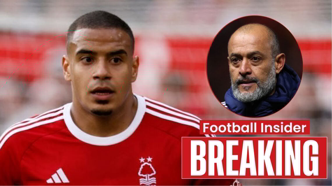 Nottingham Forest defender Murillo and manager Nuno Espirito Santo
