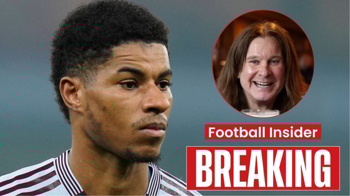 Rock star Ozzy Osbourne and Aston Villa player Marcus Rashford