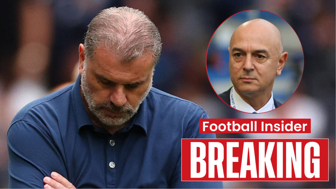 Tottenham owner Daniel Levy and manager Ange Postecoglou