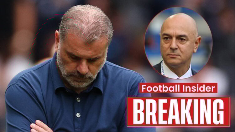 Tottenham owner Daniel Levy and manager Ange Postecoglou