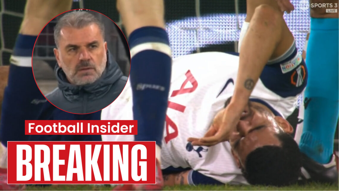 Tottenham manager Ange Postecoglou and striker Dominic Solanke