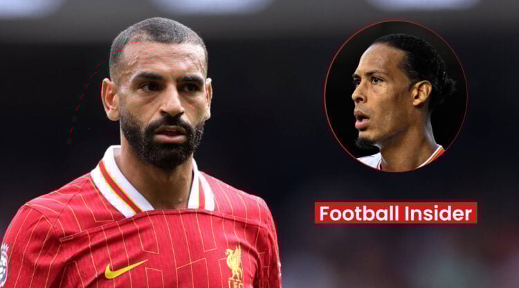 Liverpool players Mohamed Salah and Virgil van Dijk