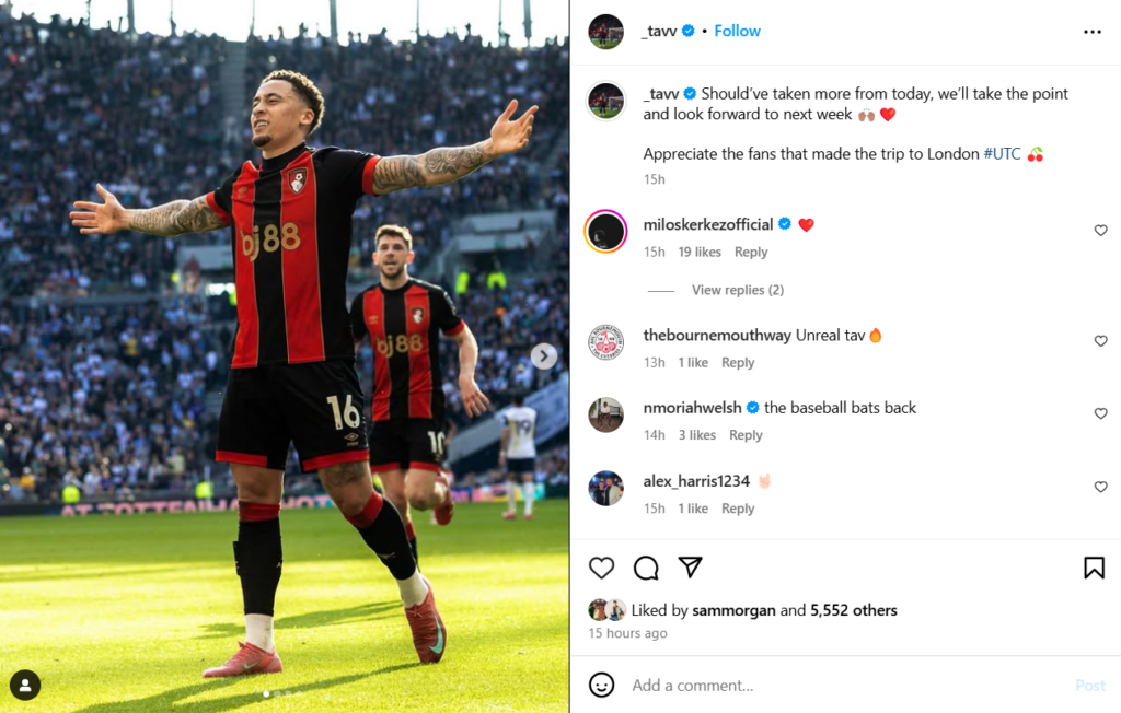 Marcus Tavernier reflects on Bournemouth's match