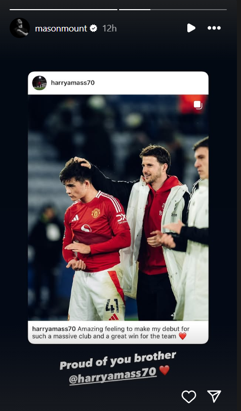 Mason Mount is proud of his teammate