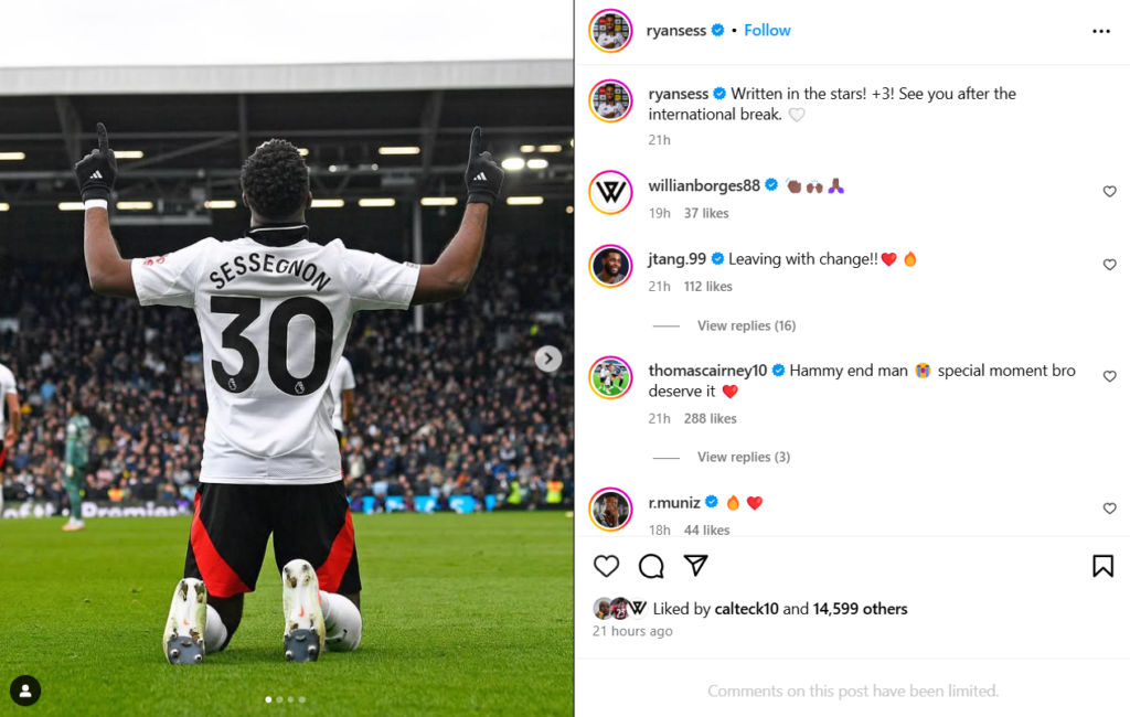 Ryan Sessegnon scored against his former team