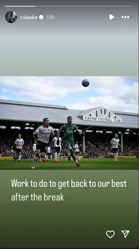 Dominic Solanke sends honest message