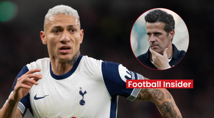 Tottenham striker Richarlison and Fulham manager Marco Silva