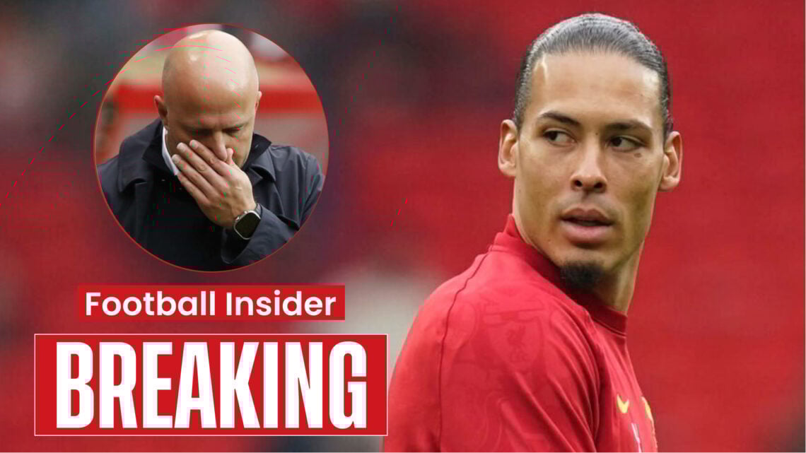 Liverpool manager Arne Slot and defender Virgil van Dijk
