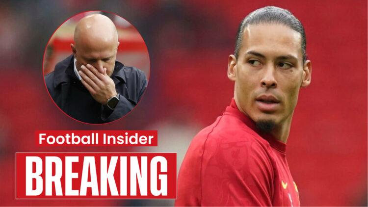 Liverpool manager Arne Slot and defender Virgil van Dijk
