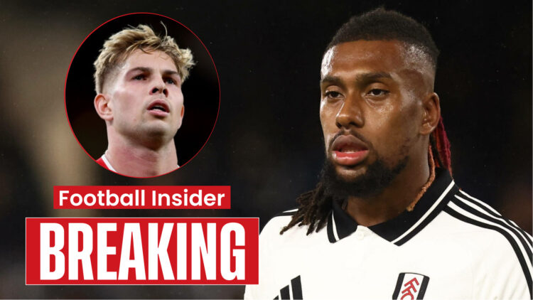 Fulham players Emile Smith-Rowe and Alex Iwobi