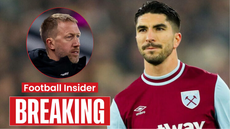 West Ham manager Graham Potter and midfielder Carlos Soler