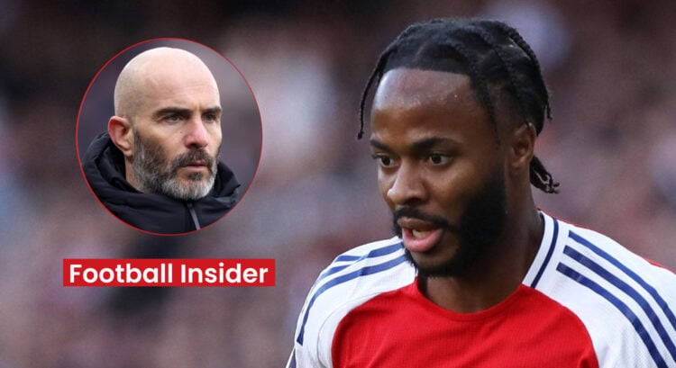 Chelsea manager Enzo Maresca and Arsenal winger Raheem Sterling