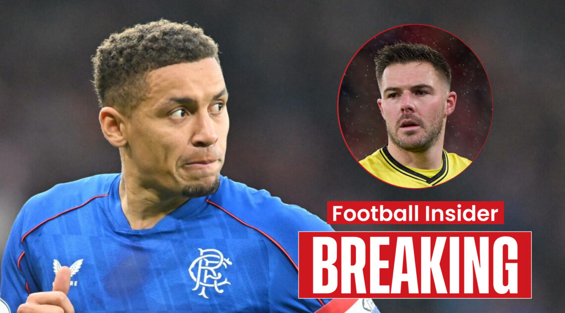 Rangers captain James Tavernier and goalkeeper Jack Butland