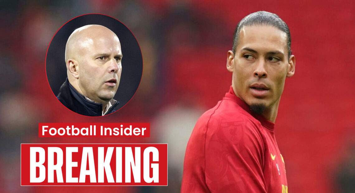 Liverpool manager Arne Slot and defender Virgil van Dijk