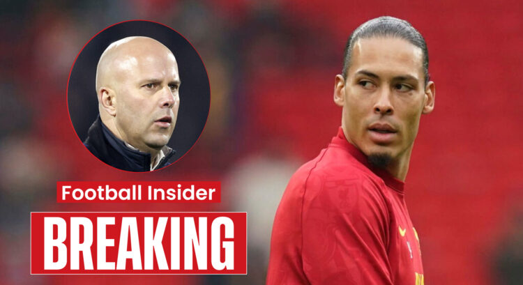 Liverpool manager Arne Slot and defender Virgil van Dijk