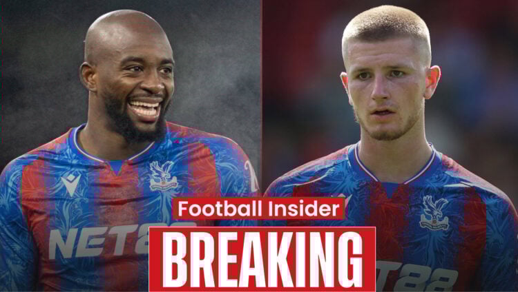 Crystal Palace players Adam Wharton and Jean-Philippe Mateta