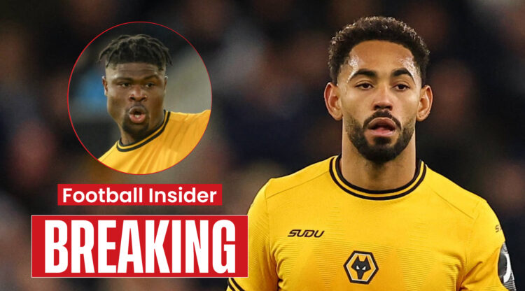 Wolves players Emmanuel Agbadou and Matheus Cunha