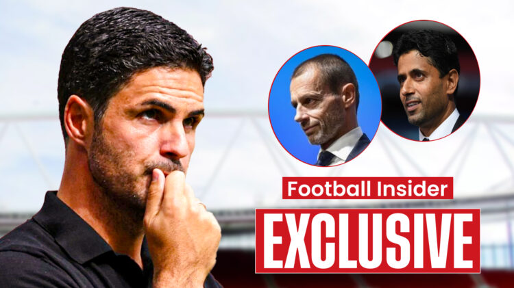 Nasser Al-Khelaifi Aleksander Ceferin Mikel Arteta, PSG UEFA Arsenal