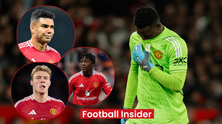 Andre Onana Casemiro Rasmus Hojlund Kobbie Mainoo Man United