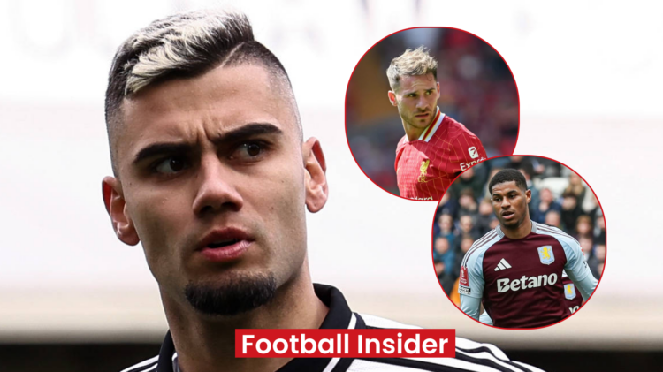 Andreas Pereira Fulham Alexis Mac Allister Liverpool Marcus Rashford Aston Villa