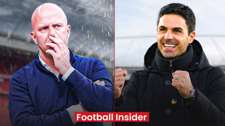 Arne Slot Liverpool Mikel Arteta Arsenal