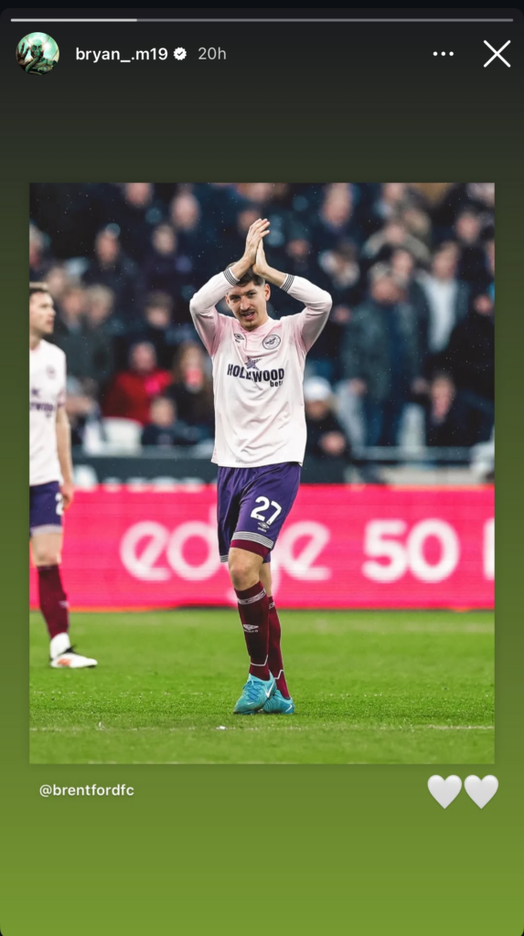 Bryan Mbeumo Instagram