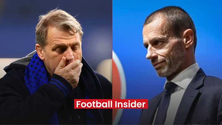 President of UEFA Aleksander Ceferin and Chelsea co-owner Todd Boehly