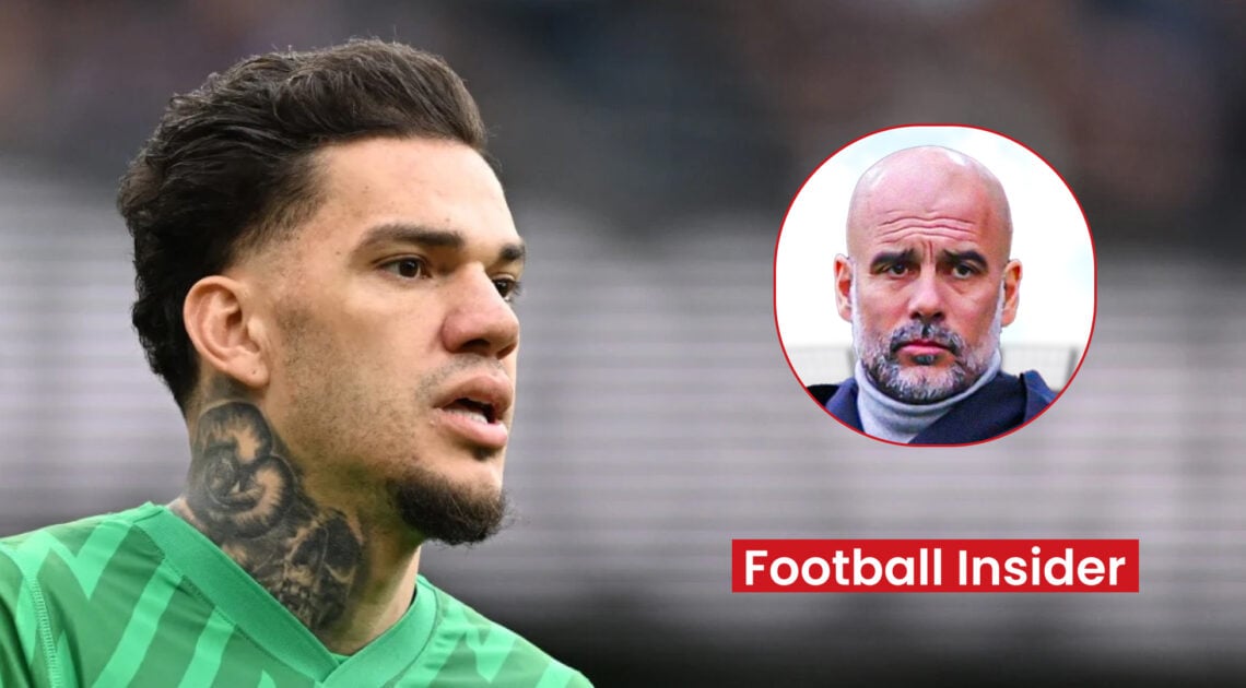 Man City goalkeeper Ederson facing manager Pep Guardiola