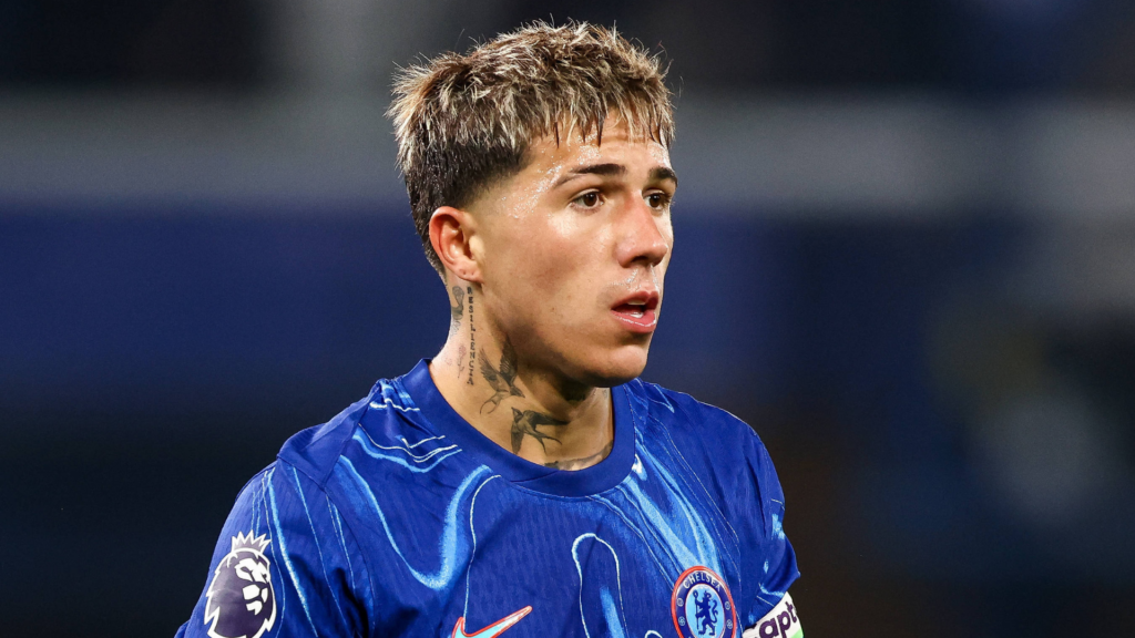 Enzo Fernandez in action for Chelsea