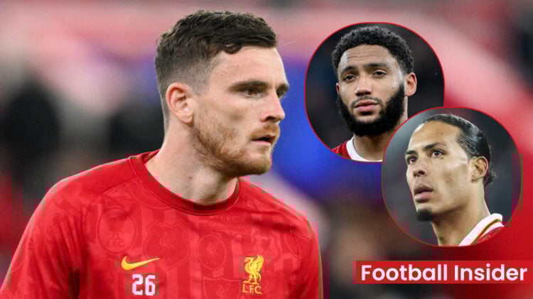 Andy Robertson Joe Gomez Virgil van Dijk