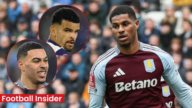 Morgan Rogers Dominic Solanke Marcus Rashford Aston Villa
