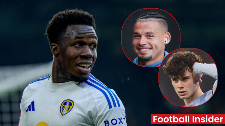 Wilfried Gnonto Kalvin Phillips Archie Gray Leeds