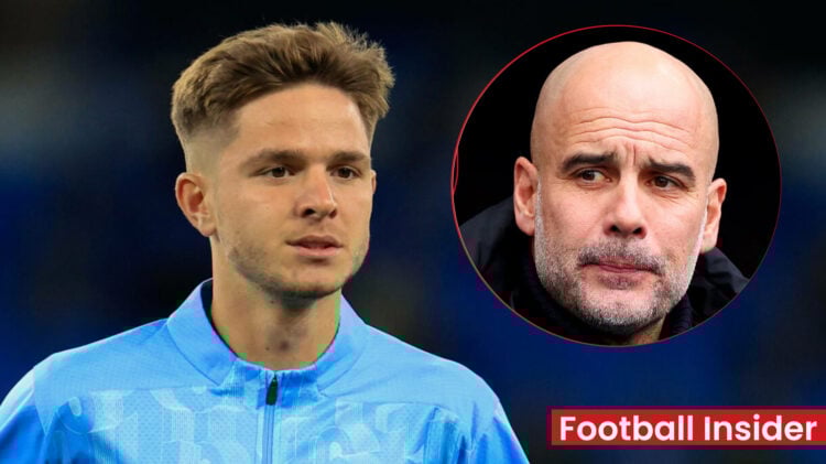 James McAtee Pep Guardiola Manchester City