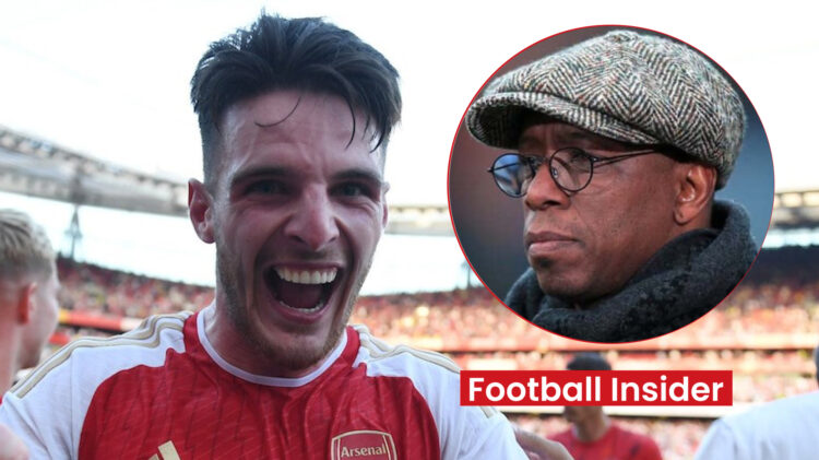 Declan Rice Ian Wright Arsenal