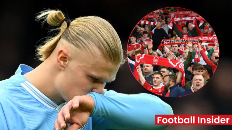 Erling Haaland Nottingham Forest fans