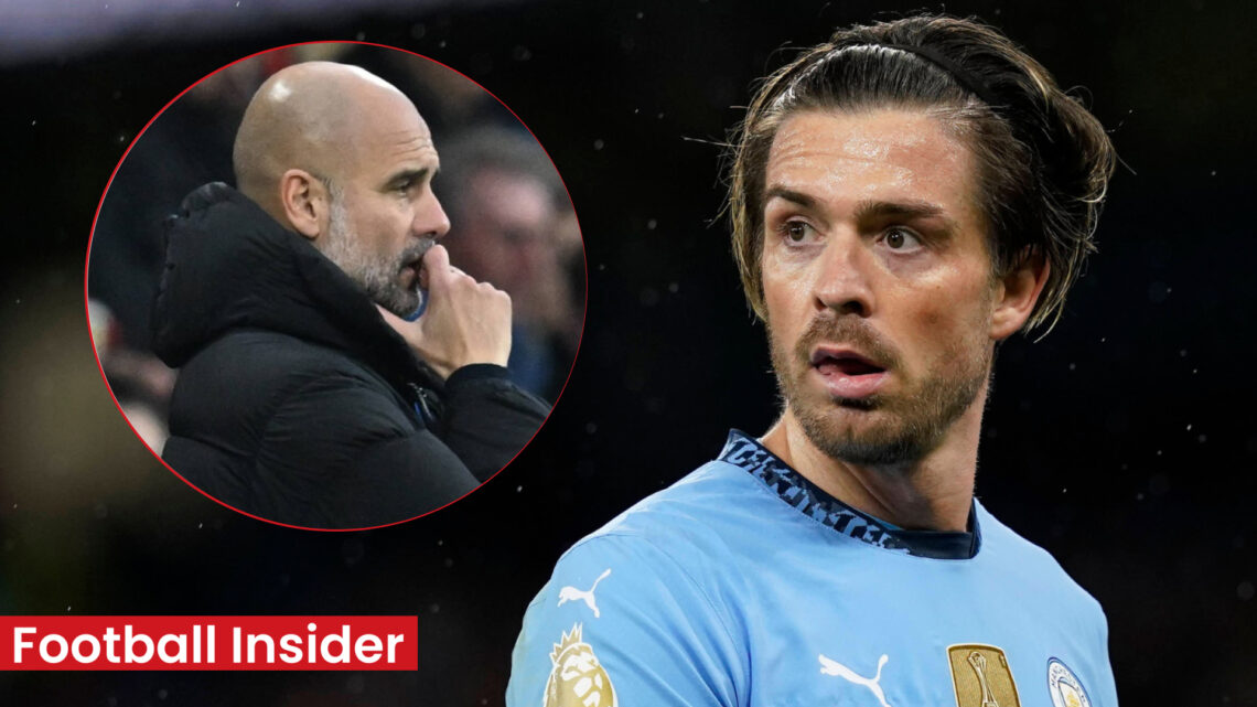 Pep Guardiola Jack Grealish Manchester City
